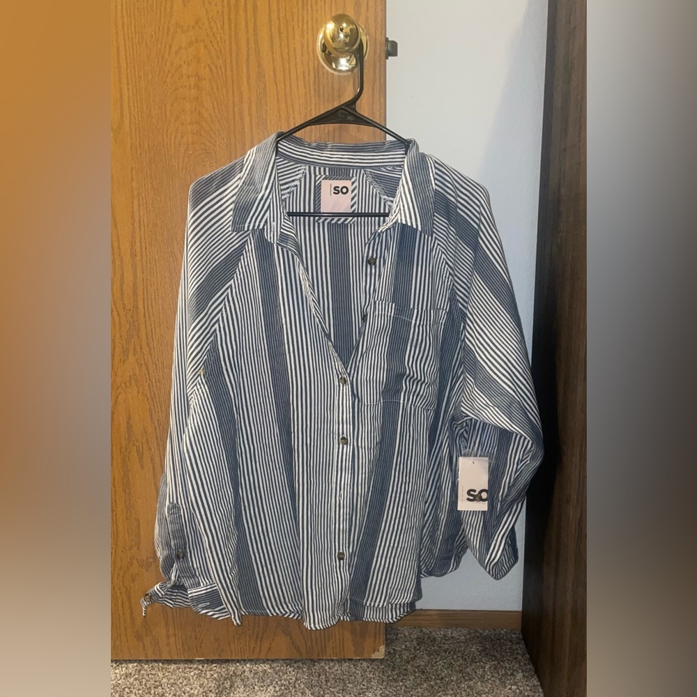 SO Striped Blouse/Flannel